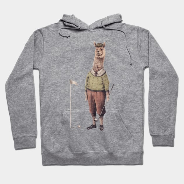 Alpaca Golf Club Hoodie by mikekoubou